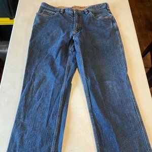 Duluth Trading Flex Ballroom Mens Size 36x32 Straight Cut Denim Blue Jeans